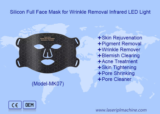 Домашнее использование Ледовый свет терапия Помолодевание кожи Утяжеление Силиконовый светодиодный маска для лица